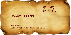 Dobos Tilda névjegykártya